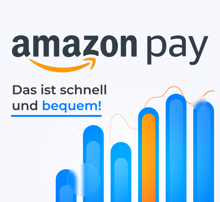 Amazon Pay Logo mit Grafik zur schnellen Integration