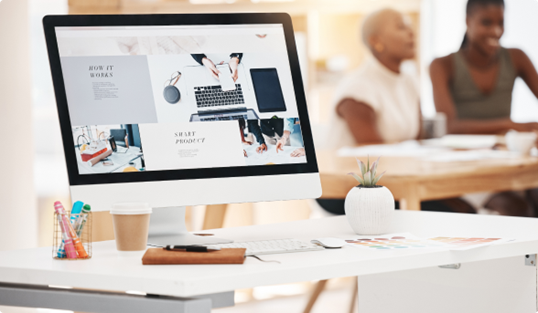 Webentwicklung am Desktop mit individueller Softwarelösung