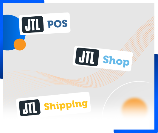 Logos von JTL-POS, JTL-Shop und JTL-Shipping