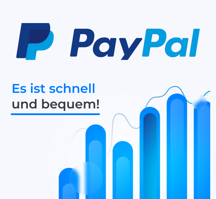PayPal Logo für schnelle JTL-Shop Zahlung
